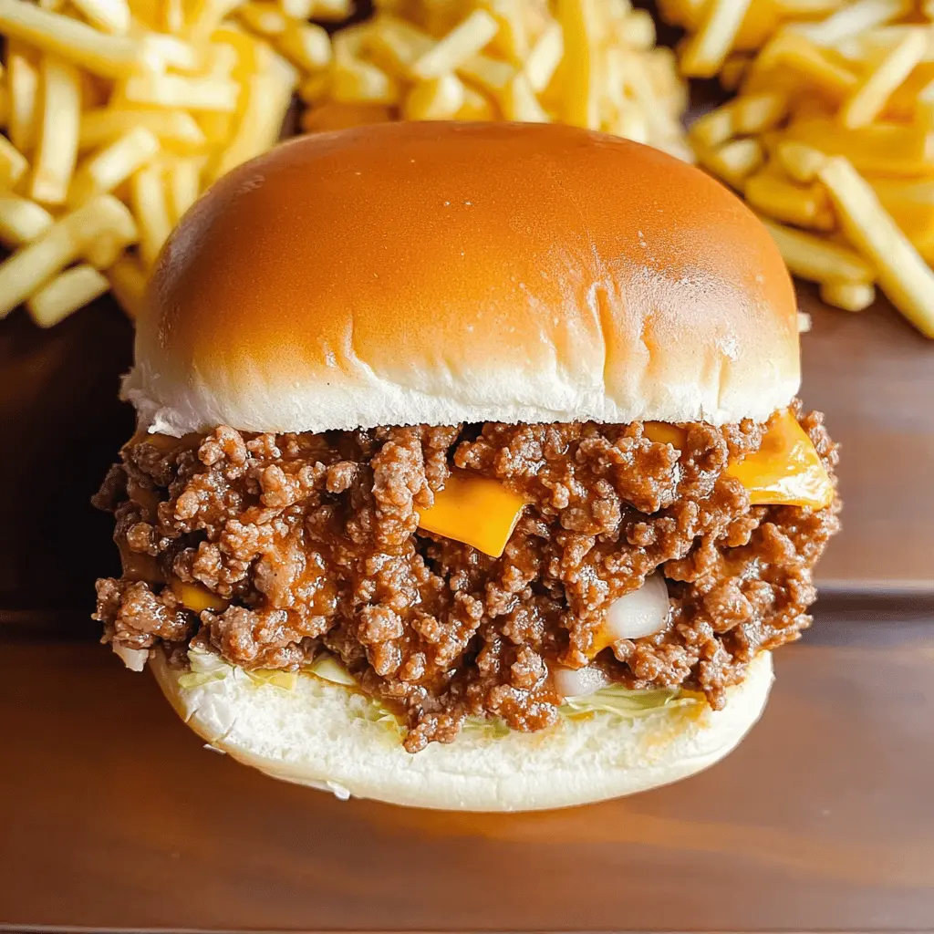 Get ready to enjoy a fun twist on a classic! These Big Mac Sloppy Joes combine the familiar flavors of your favorite burger with a messy, hearty twist. Featuring ground beef, tangy pickles, and a special sauce that will remind you of the original, this recipe is perfect for weeknight dinners or game day gatherings. Save this for your next cooking adventure!