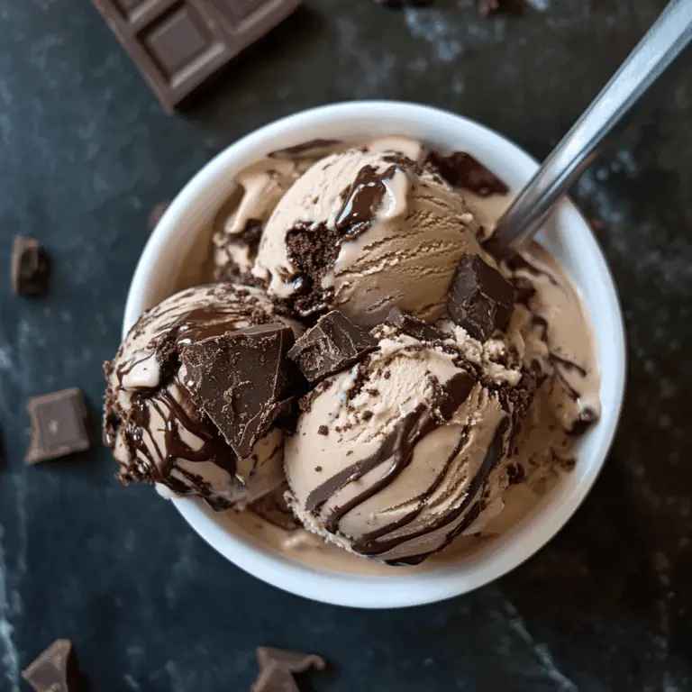Easy Brownie Fudge Swirl Ice Cream Recipe