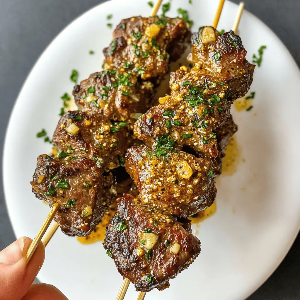 These Cajun Garlic Parmesan Air Fryer Steak Skewers are a tasty way to enjoy steak with a kick! Juicy steak bites marinated in bold Cajun spices and tossed with garlic and Parmesan create a perfect blend of flavors. Great for game nights or BBQ gatherings! Don't forget to save this recipe for a deliciously simple meal the whole family will love!