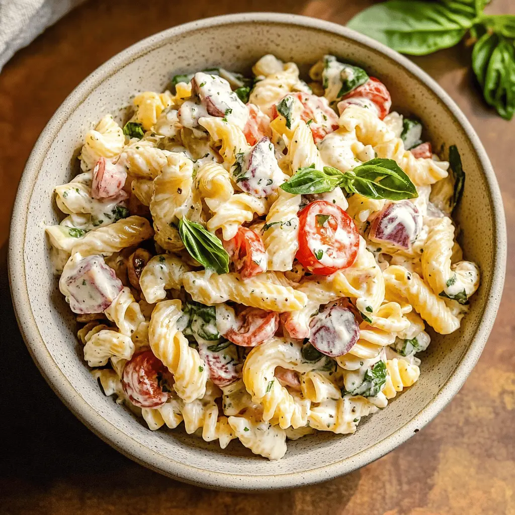 This creamy pasta salad is the perfect dish for gatherings and picnics! With a delightful mix of fresh vegetables and a rich dressing, it brings a burst of flavor to every bite. Easy to make and full of texture, it's a go-to recipe for meal prep or summer barbecues. Save this recipe for your next event and enjoy a crowd-pleaser that everyone will love!