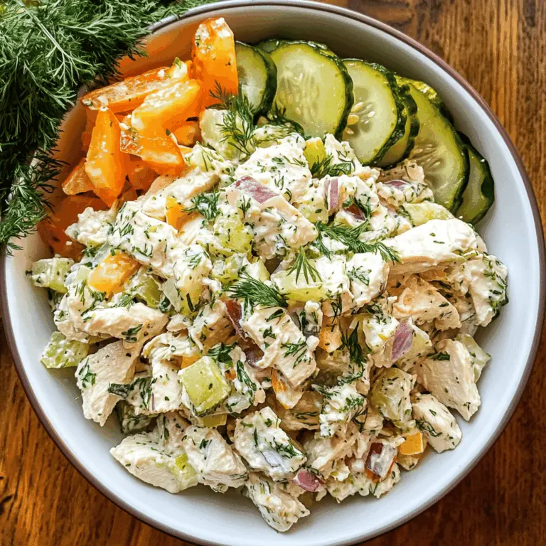 Dill Pickle Chicken Salad