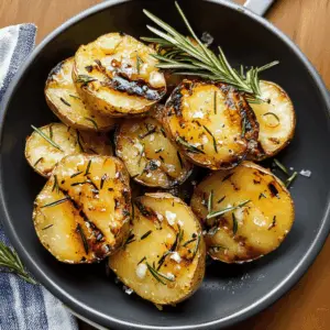 These Grilled Garlic Rosemary Smashed Potatoes are the perfect side dish for any summer barbecue! Crispy on the outside and fluffy inside, each bite is packed with savory garlic and fresh rosemary flavors. Ideal for everything from family gatherings to weeknight dinners. Save this recipe to impress your guests or elevate your next meal!