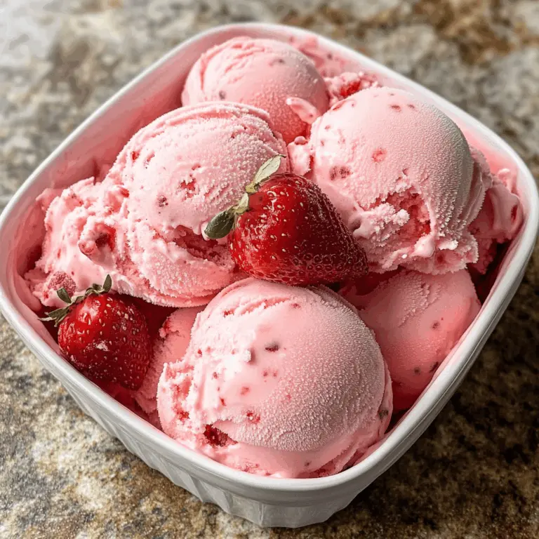 Homemade Strawberry Ice Cream