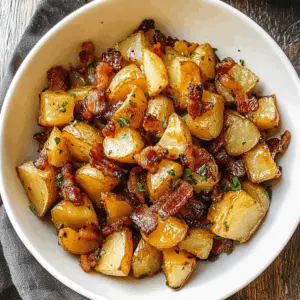 These Honey Bacon Roasted Potatoes are a delightful mix of sweet and savory that everyone will love. Crispy bacon and sweet honey caramelize beautifully, bringing out the natural flavors of the potatoes. Perfect for a family dinner or holiday gathering! Save this recipe to enjoy perfectly roasted potatoes anytime you need a crowd-pleaser!