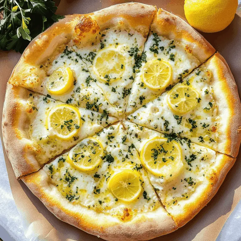 Lemon White Pizza