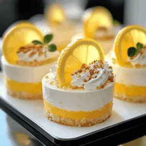 Treat yourself to these delightful Mini Lemon Cheesecakes! With a zesty lemon flavor and a creamy texture, they're perfect for any occasion, from celebrations to a simple sweet indulgence. These bite-sized desserts are sure to impress your guests. Save this recipe for your next gathering or a cozy night in; you won't want to miss out on these refreshing treats!