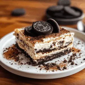 Layered with creamy cheesecake, rich chocolate, and crunchy Oreo cookies, this Oreo Lasagna is a simple dessert that’s perfect for any occasion! Whether it’s a family gathering or a sweet treat for movie night, this no-bake delight will wow your guests. Save this recipe to make your next dessert unforgettable!