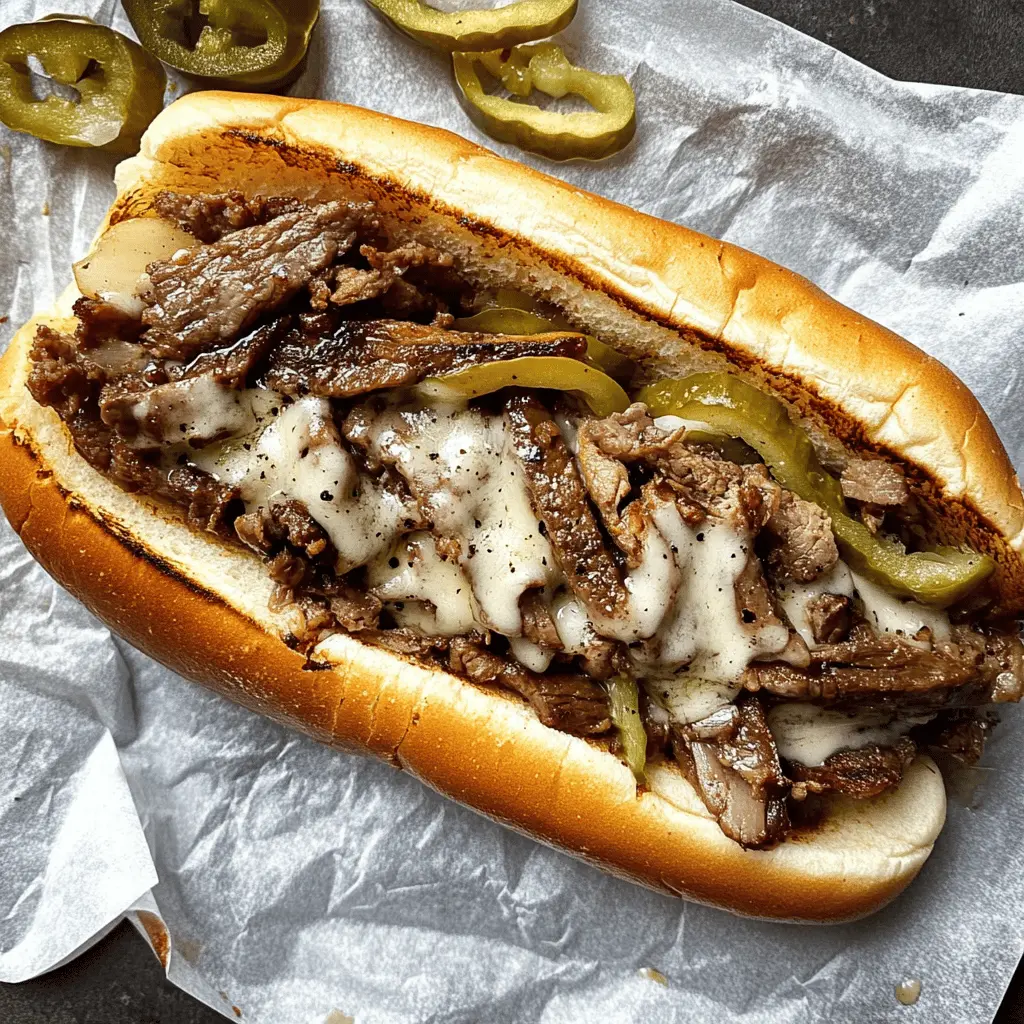 Get ready to enjoy an authentic Philly Cheesesteak right at home! This recipe features tender steak, perfectly sautéed onions, and gooey melted cheese all nestled in a warm hoagie roll. It's a simple yet delicious meal ideal for game day, family dinners, or a quick weeknight treat. Save this easy recipe for your next cooking adventure and impress your loved ones with this classic favorite!