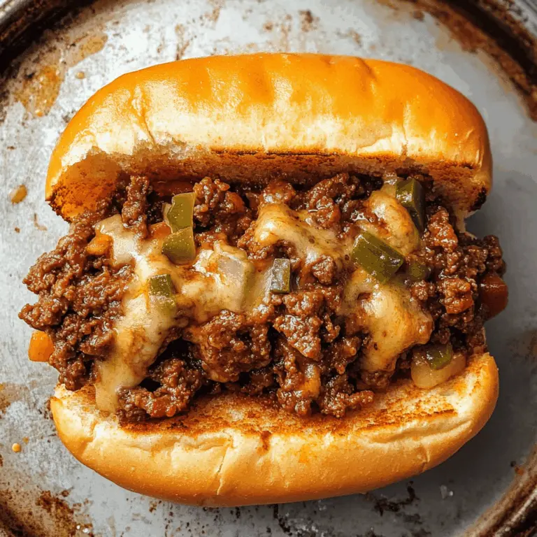 Philly Cheesesteak Sloppy Joes