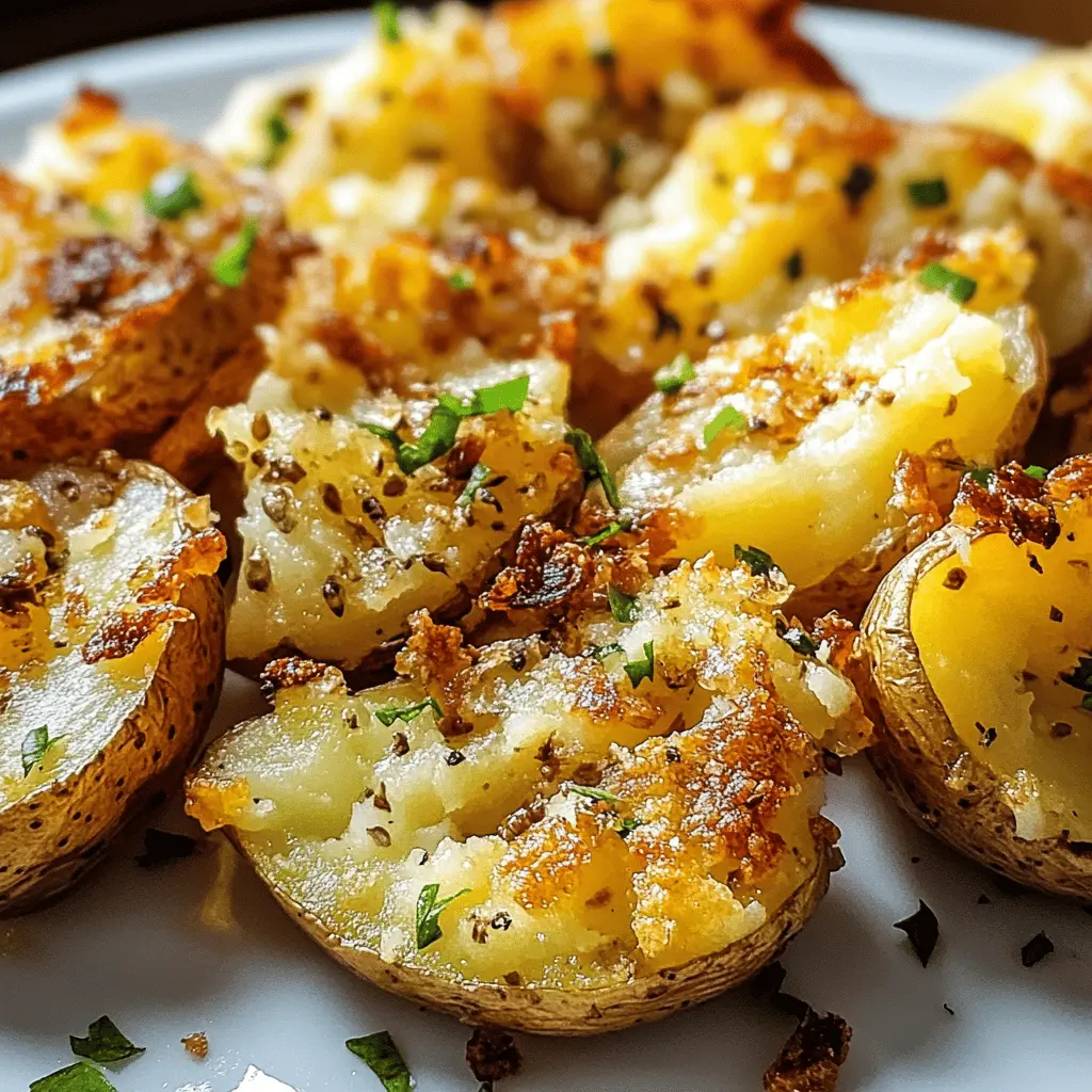 Crispy on the outside and fluffy on the inside, these smashed potatoes are a must-try! Made with simple ingredients, they're perfect for any meal. Pair them with your favorite toppings for added flavor. Don't forget to save this recipe for your next dinner gathering or casual family night! 🥔✨