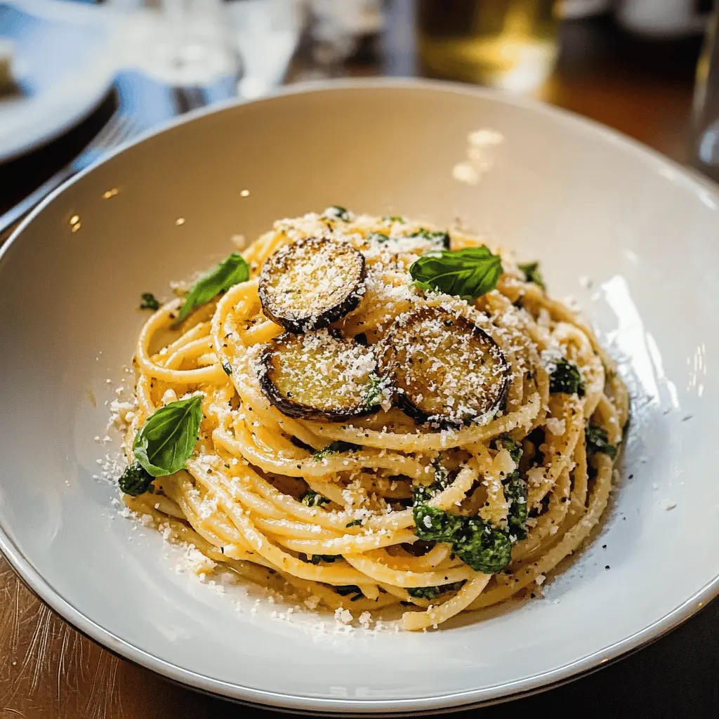 Get ready to enjoy a taste of Italy with this delightful Spaghetti Alla Nerano! Made with fresh zucchini, Parmesan cheese, and a touch of garlic, this recipe is a perfect mix of creamy and savory flavors. It's an easy dish ideal for weeknight dinners or special occasions. Save this delicious recipe for your next meal!