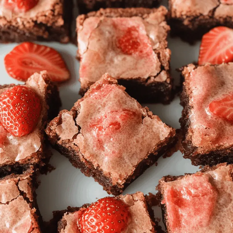 Strawberry Brownies Recipe