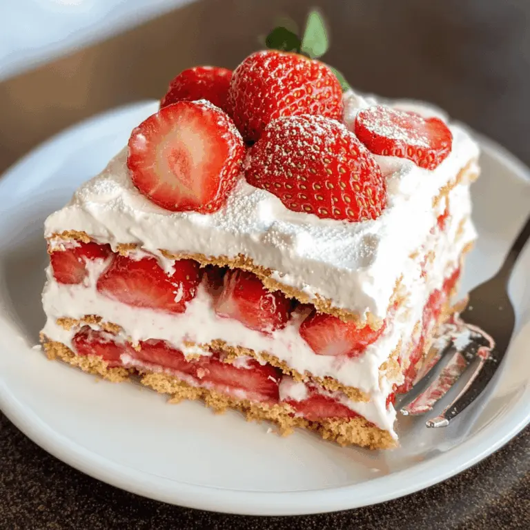 Strawberry Icebox Cake (no Bake)