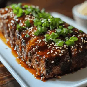 Looking for a twist on traditional meatloaf? This Sweet and Spicy Korean BBQ Meatloaf combines tender beef with a rich, flavorful glaze that’s both sweet and a little spicy! Perfect for a cozy dinner or meal prep. Save this recipe now to impress your family and friends with bold flavors and a unique spin on a classic favorite!