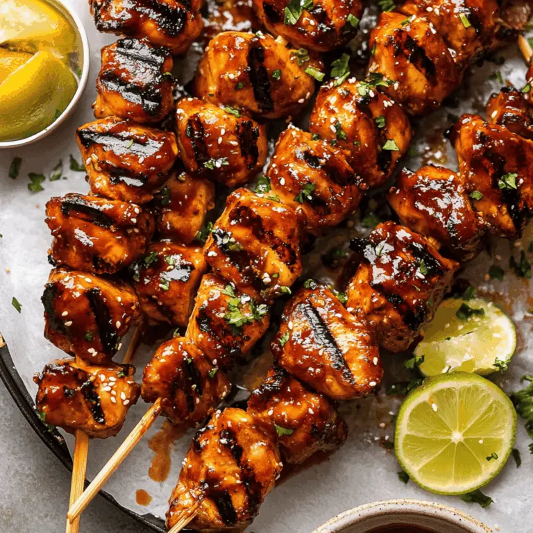 The Best Bbq Chicken Skewers Recipe