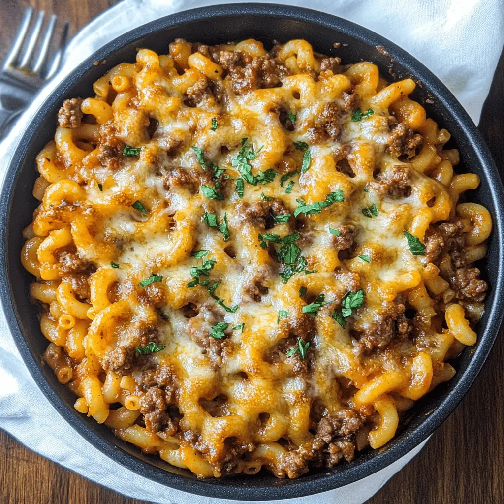 Craving a comforting classic? This homemade Beefaroni recipe offers a delicious twist on the familiar canned favorite with rich beef, zesty tomato sauce, and perfectly cooked pasta. It's a hearty one-pot meal that your family will love. Save this recipe for quick weeknight dinners or cozy weekend meals! 🍝✨