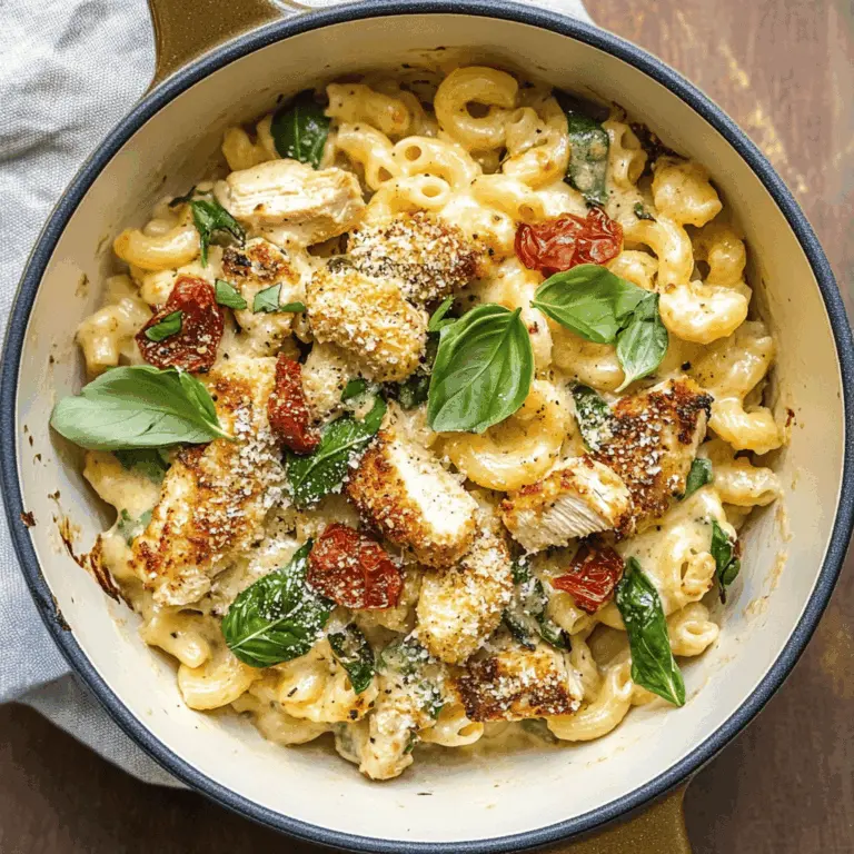 Tuscan Chicken Mac And Cheese