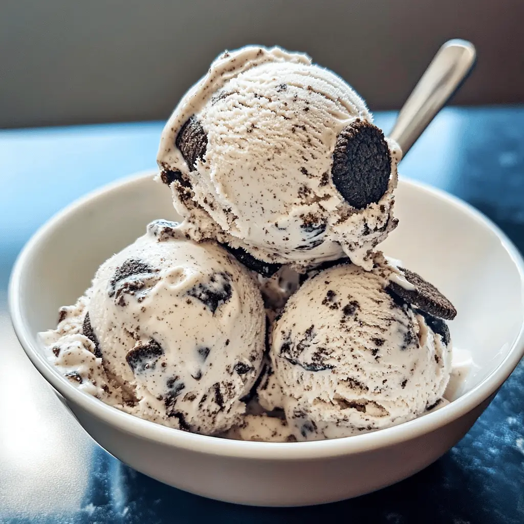 Easy Homemade Cookies and Cream Ice Cream Recipe