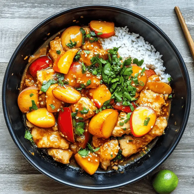 Easy Thai Peach Chicken Recipe
