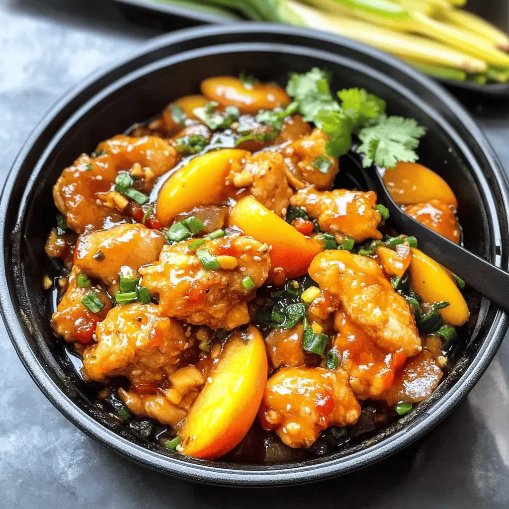 Easy Thai Peach Chicken Recipe