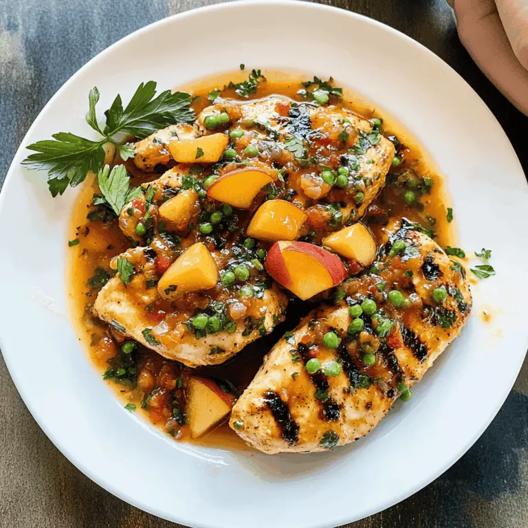 Easy Peach Salsa Chicken Recipe