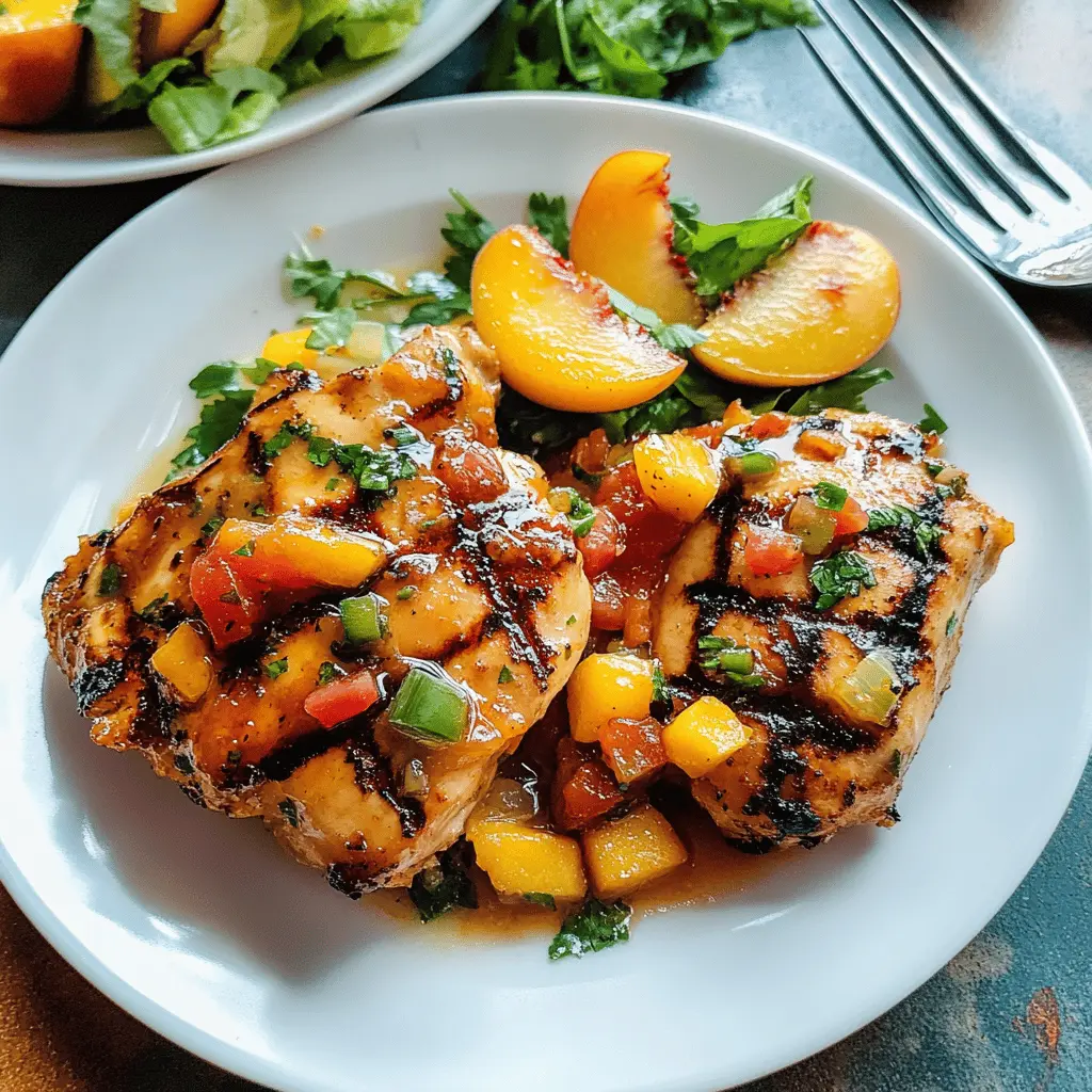 Easy Peach Salsa Chicken Recipe
