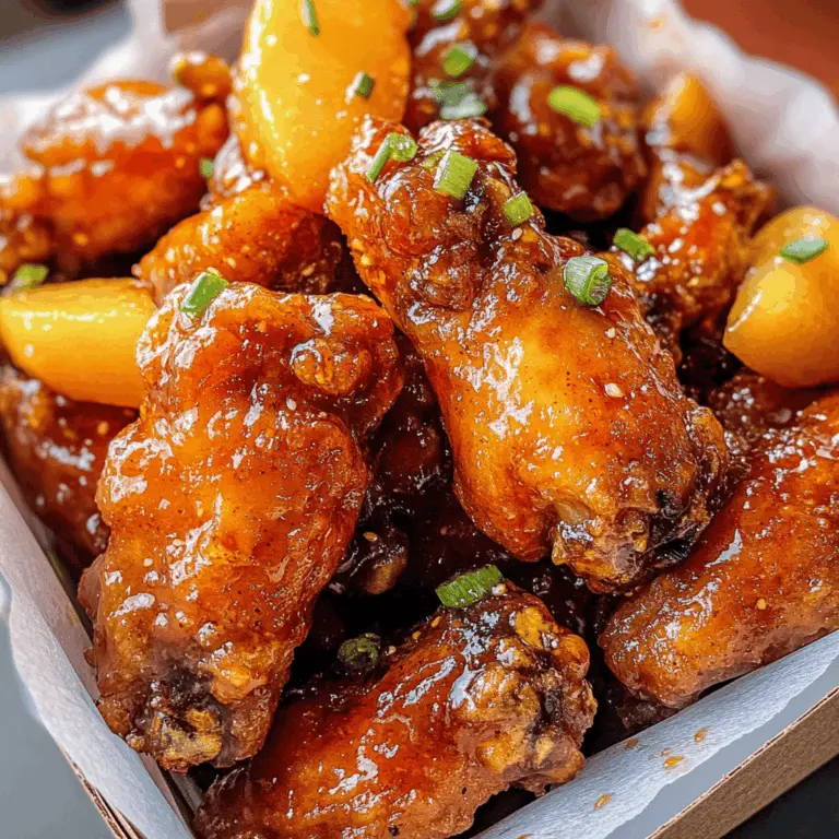 Easy Hot Honey Peach Wings Recipe