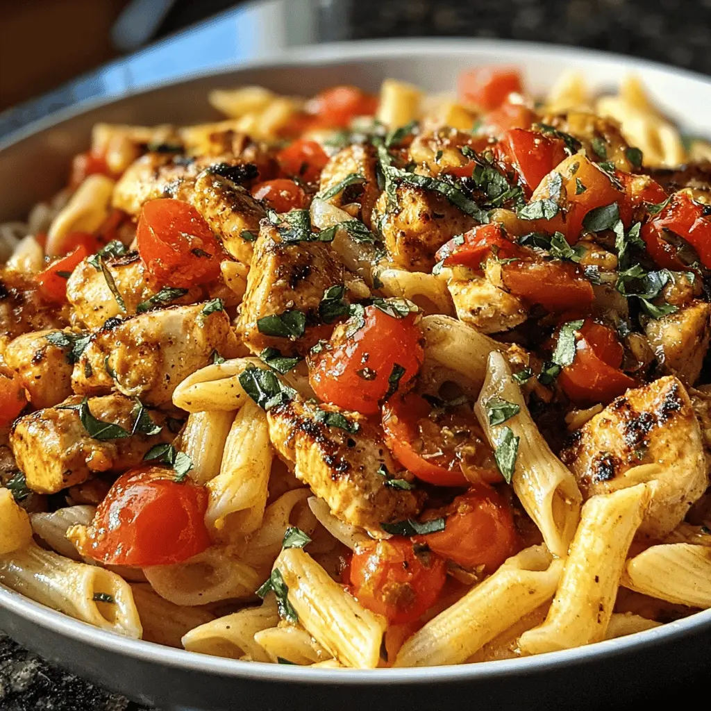 Easy Bruschetta Chicken Pasta Recipe