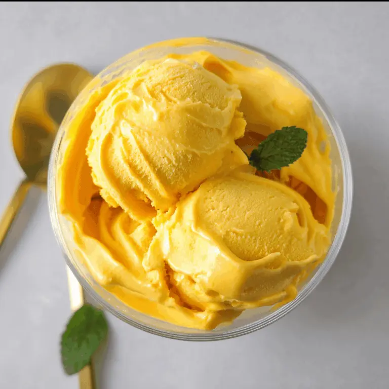 Easy Homemade Coconut Mango Ice Cream Recipe