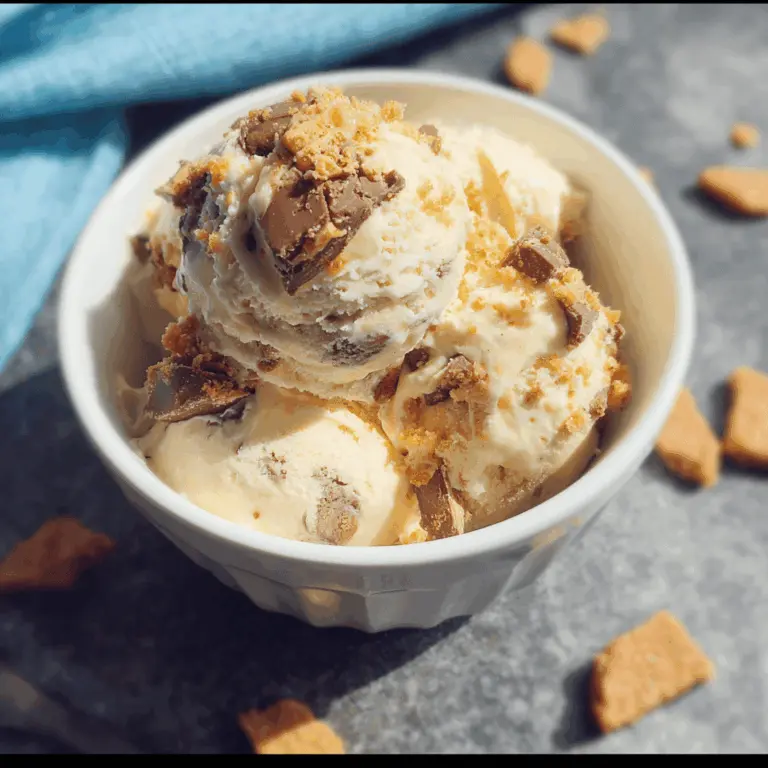 Easy Homemade Butterfinger Ice Cream Recipe