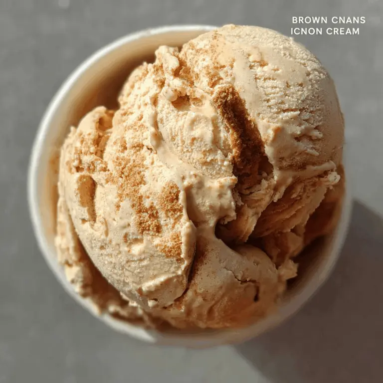 Easy Brown Sugar Cinnamon Ice Cream Recipe