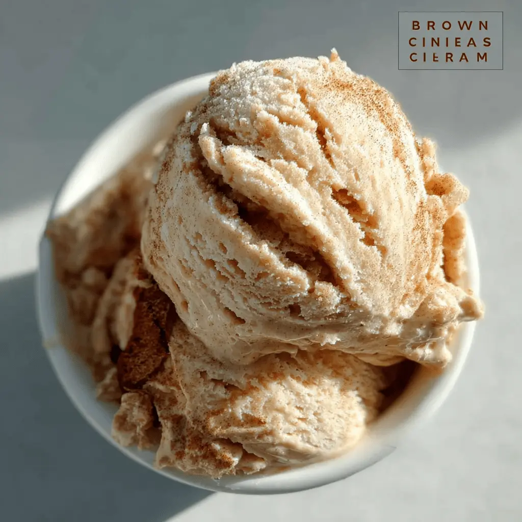 Easy Brown Sugar Cinnamon Ice Cream Recipe
