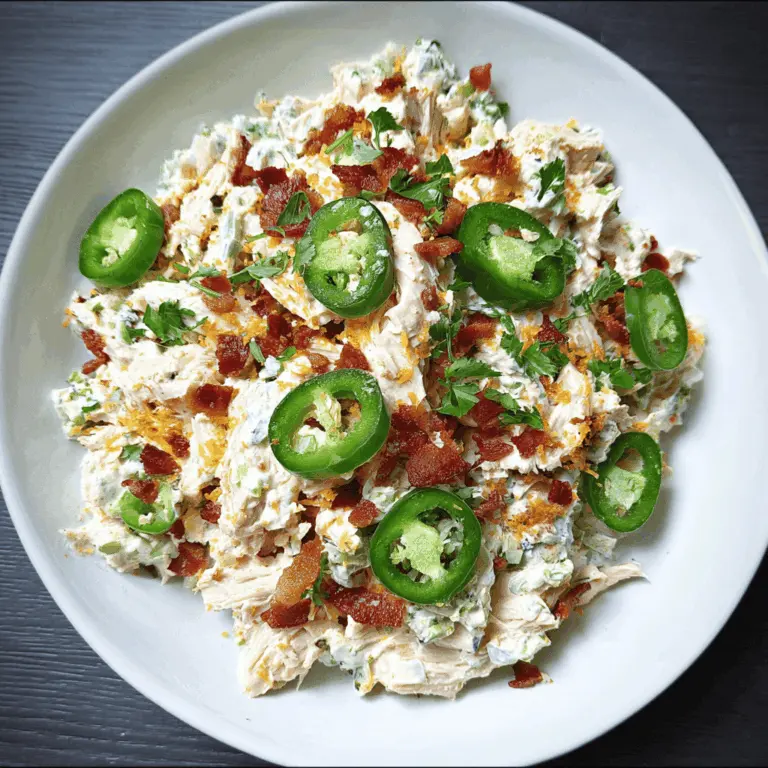 Easy Cheesy Jalapeno Popper Chicken Salad