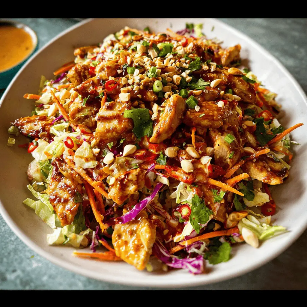 Easy Asian Chicken Crunch Salad Recipe