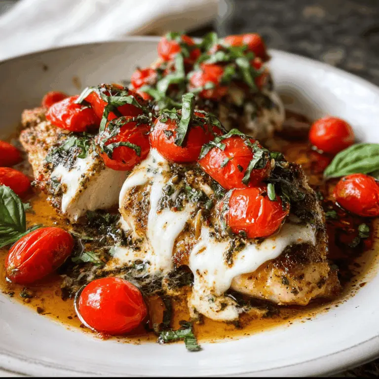 Easy Baked Caprese Chicken Recipe