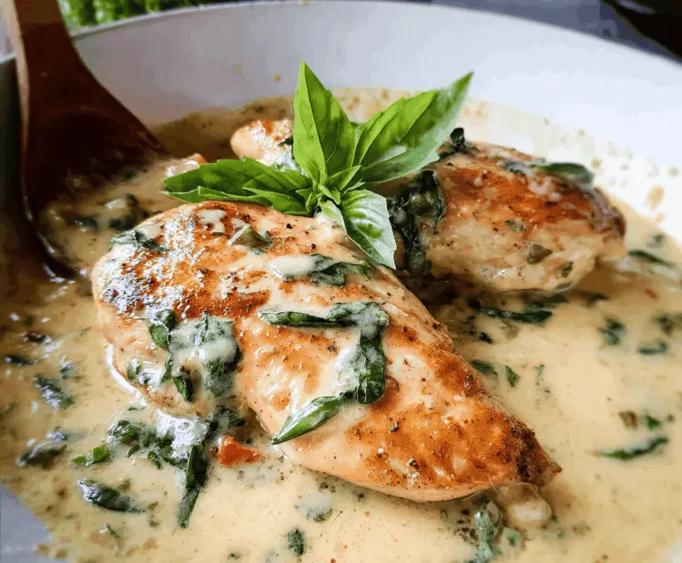 Easy Creamy Basil Chicken Recipe
