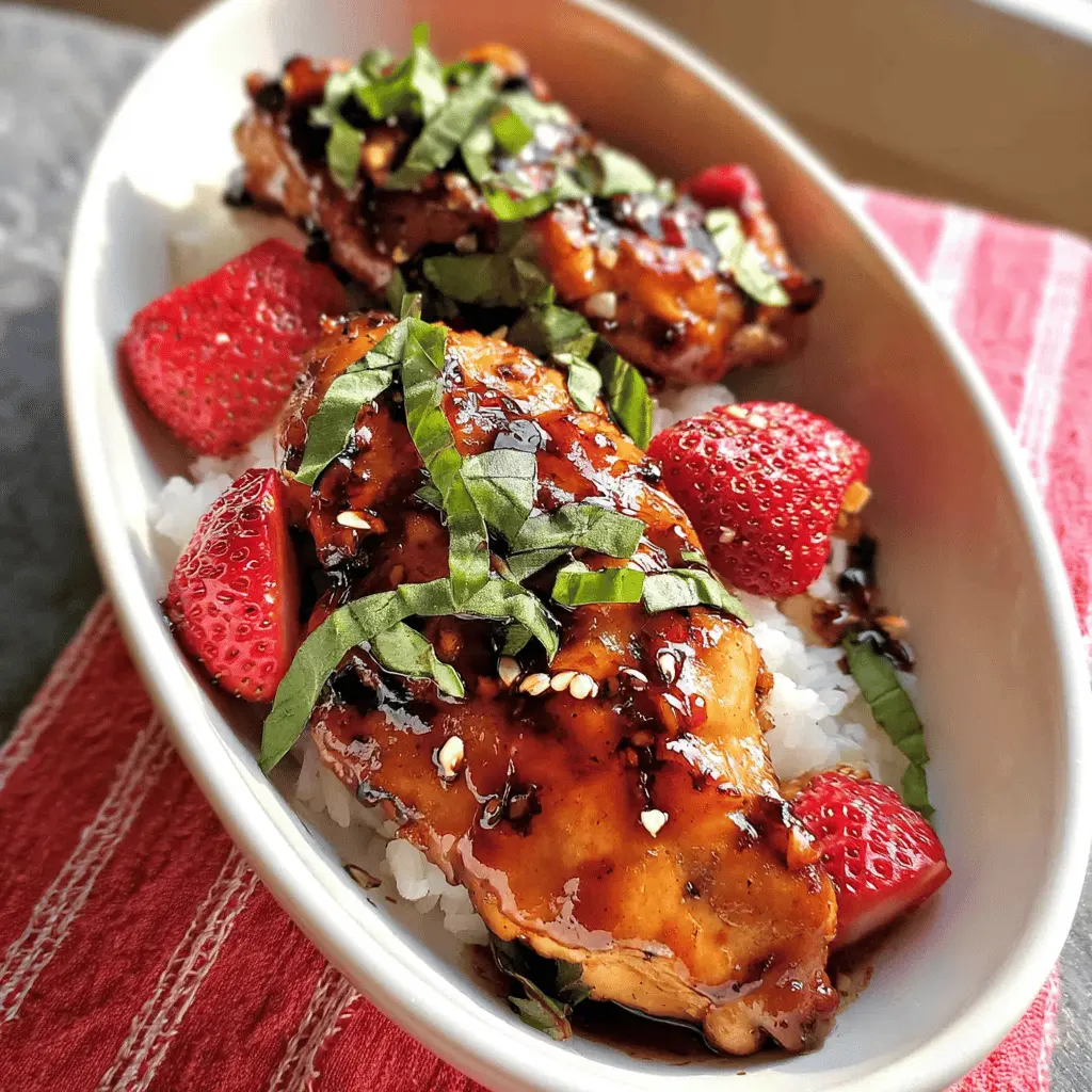 Easy Strawberry Basil Chicken Recipe