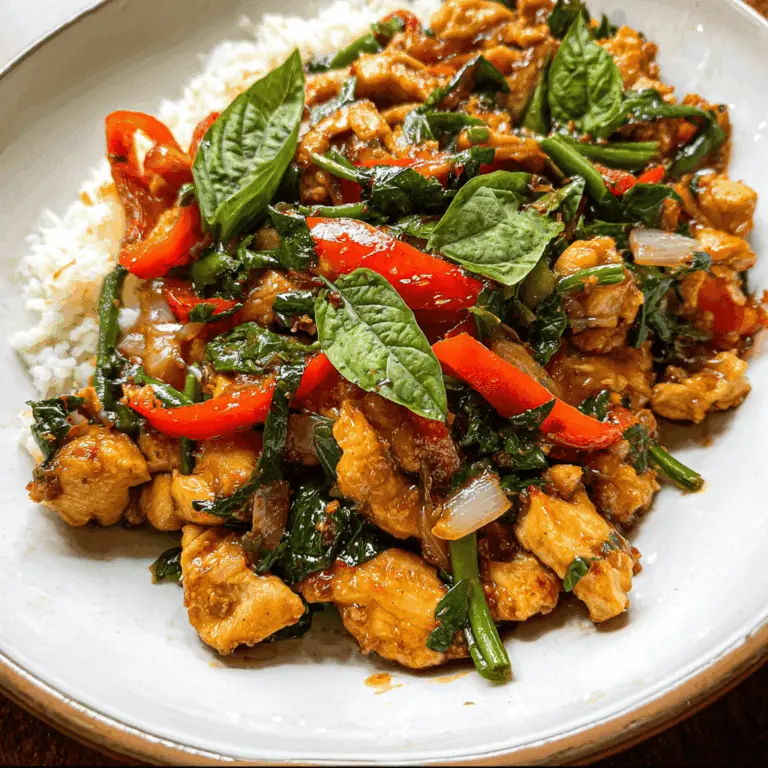 Easy Thai Basil Chicken Stir Fry Recipe
