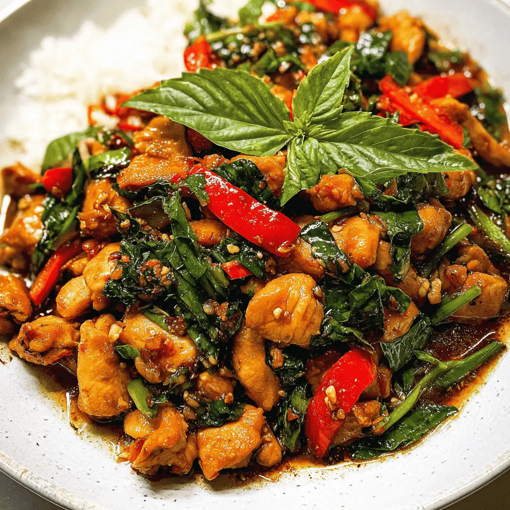 Easy Thai Basil Chicken Stir Fry Recipe