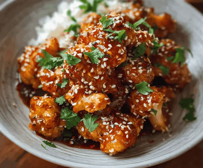 Easy Sticky Sesame Cauliflower Recipe