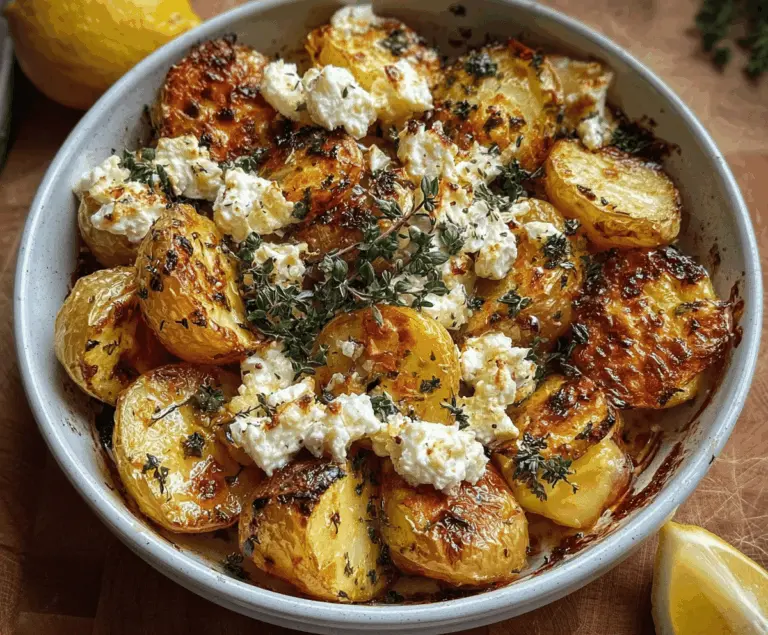 Easy Baked Feta Potatoes Recipe