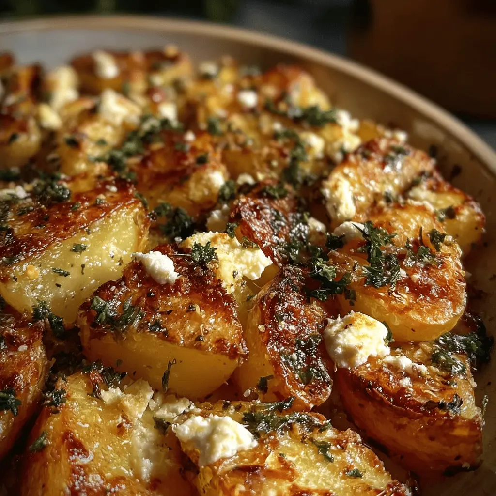 Easy Baked Feta Potatoes Recipe