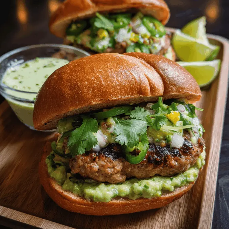 Easy Honey Jalapeño Turkey Burgers With Creamy Avocado Sauce