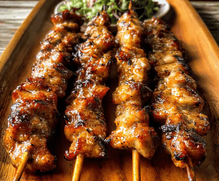 Easy Grilled Thai Chicken Skewers Recipe