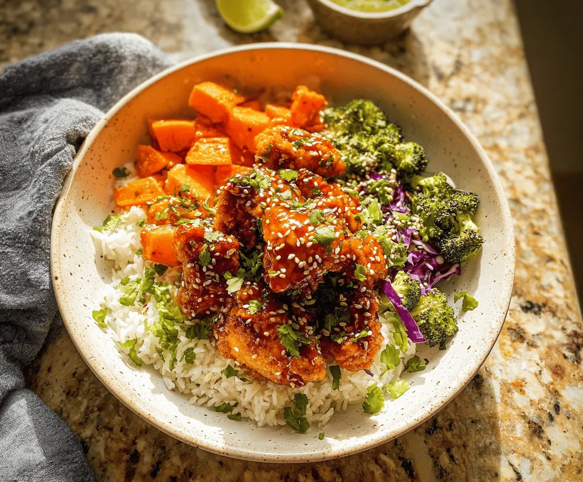 Easy Hot Honey Chicken Bowls Recipe