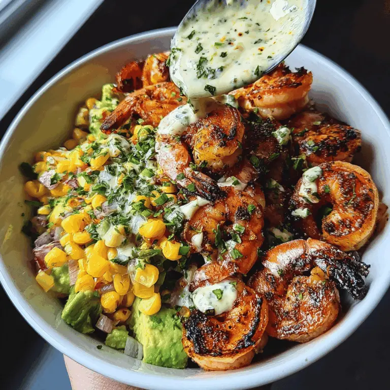 Easy Grilled Shrimp Bowl With Avocado And Corn Salsa