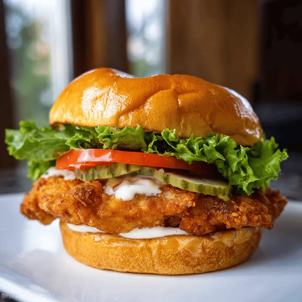 Easy Crispy Chicken Sandwich Recipe