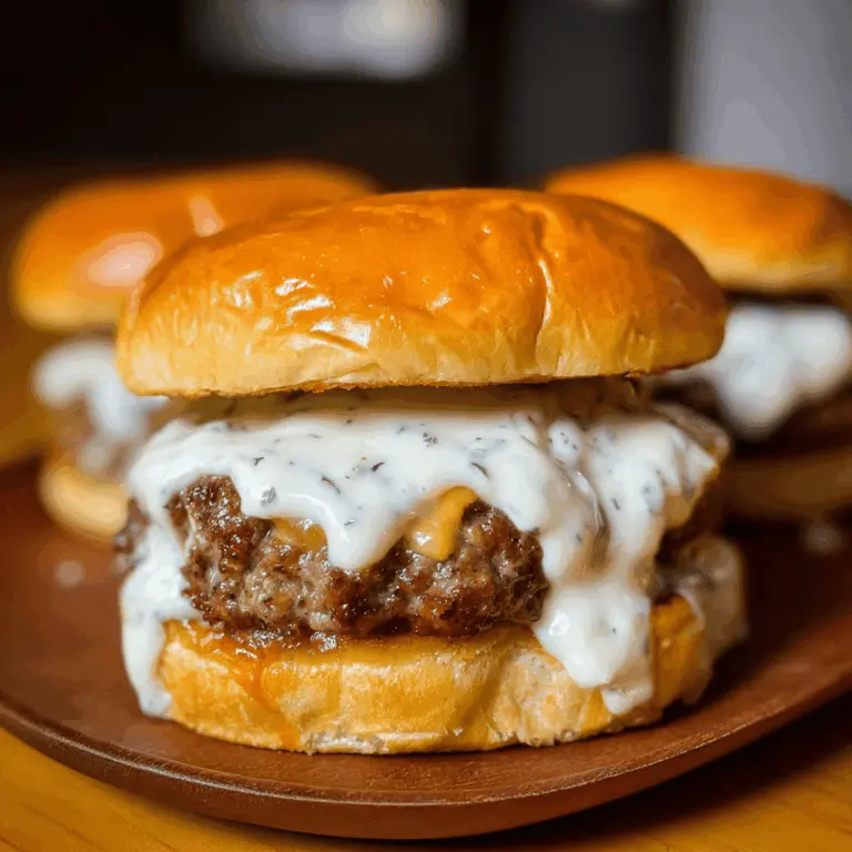 Creamy Garlic Burgers with Flavor-Packed Sauce