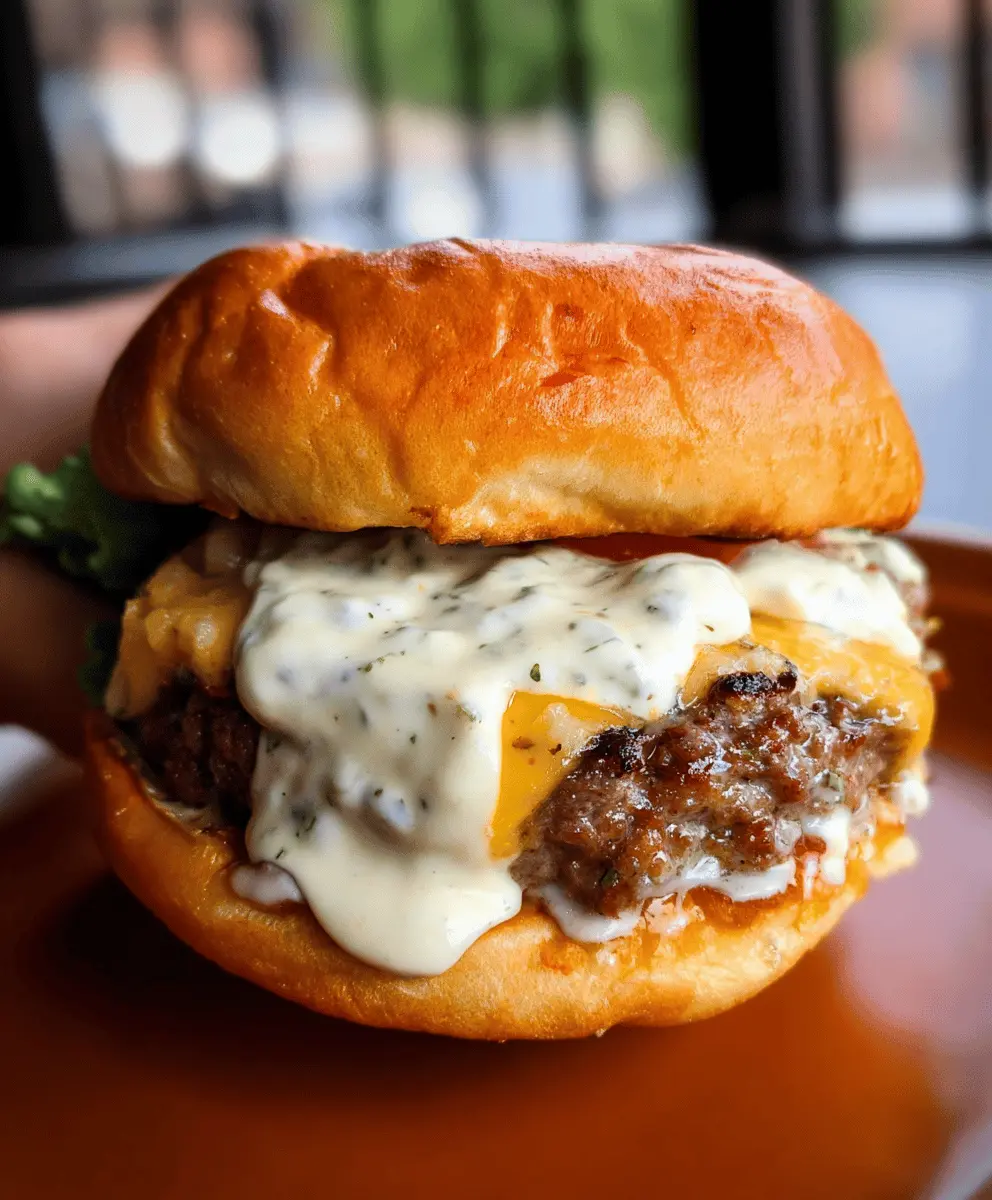 Creamy Garlic Burgers with Flavor-Packed Sauce