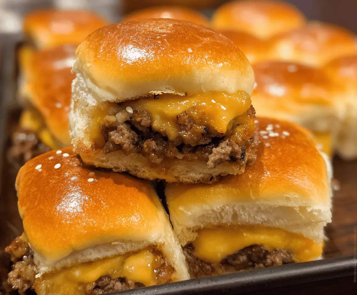 Easy Cheeseburger Sliders Recipe For Busy Nights